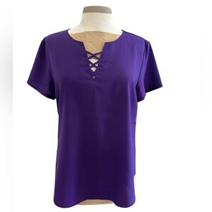 Van Heusen Women's short sleeve blouse L